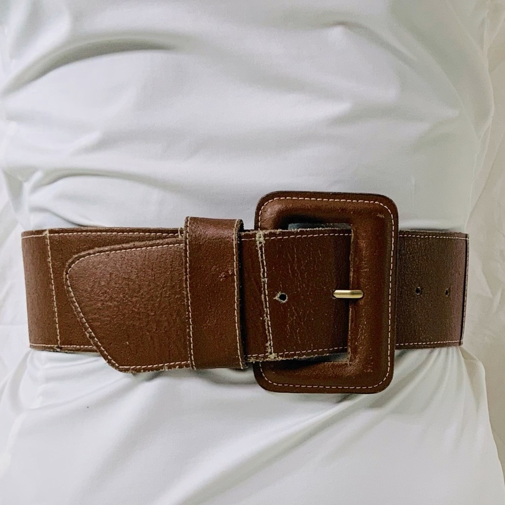 Christian Dior VINTAGE Leather Statement Belt